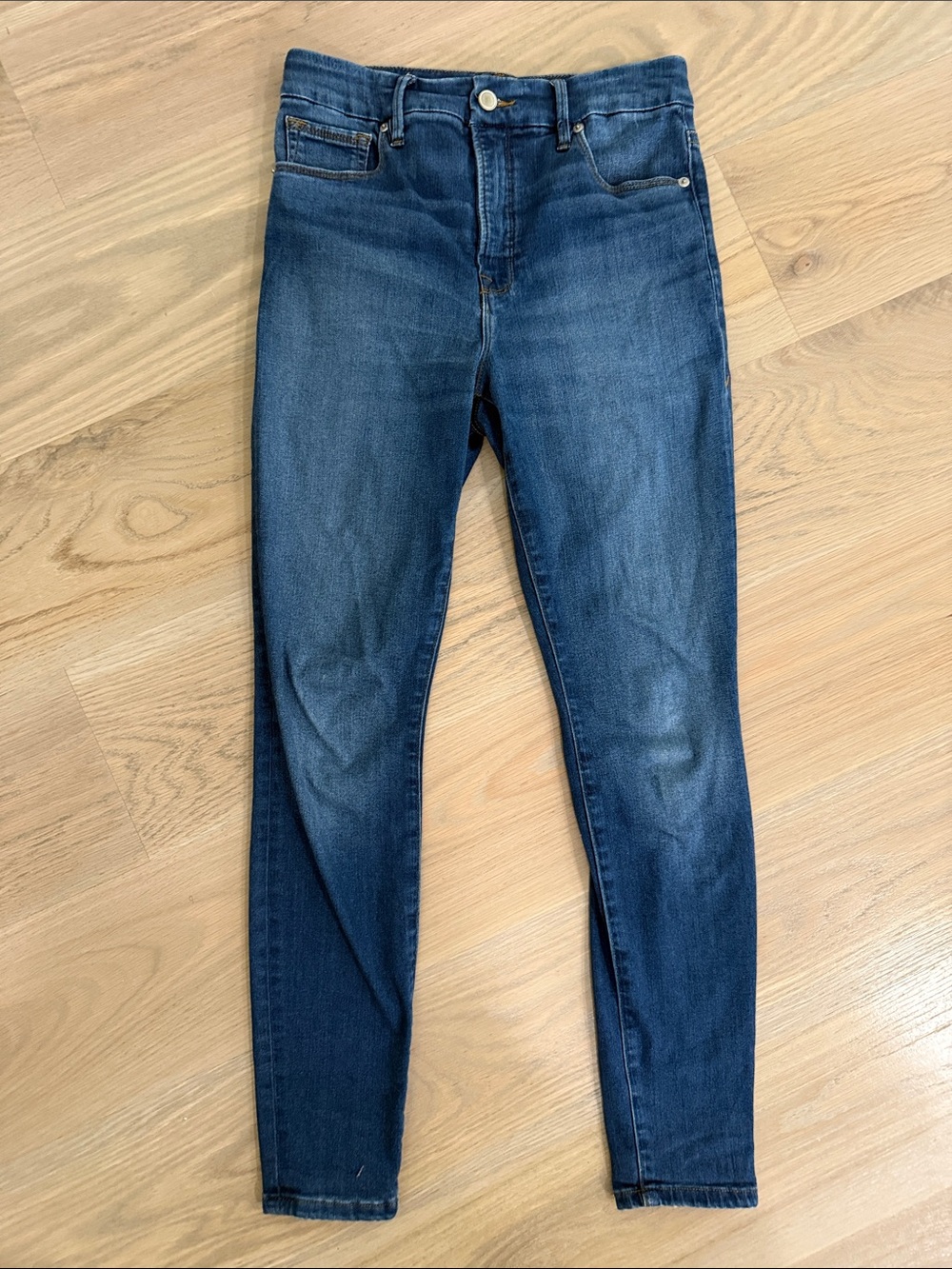 Good American Good Waist High Rise Skinny Jeans Size 6 / 28